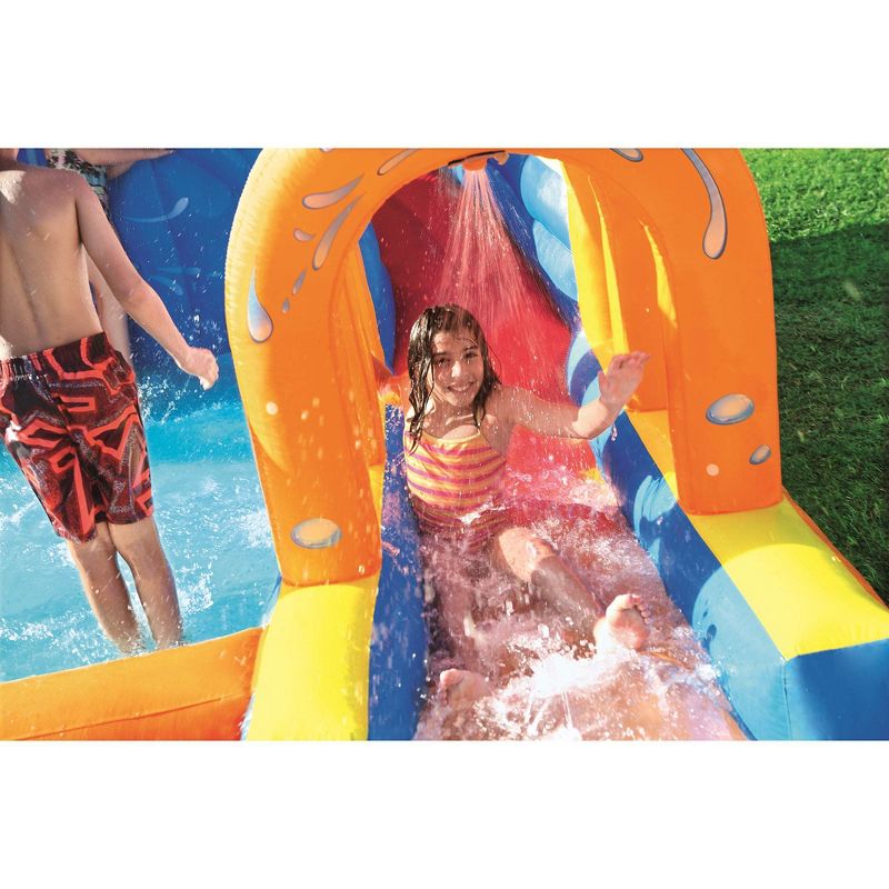 Bestway H2OGO! Hurricane Tunnel Blast Large Inflatable Kids Outdoor Backyard 6 Person Play Water Park Pool with Slide and Heavy Duty Air Blower, 5 of 7