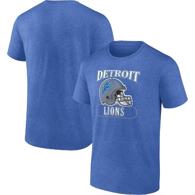 NFL Detroit Lions Men's Heather Short Sleeve Bi-Blend T-Shirt