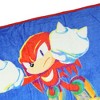 Sonic The Hedgehog Throw Blanket Knuckles Tails and Sonic Classic Design Fleece Blanket 45x60" Multicolored - 4 of 4