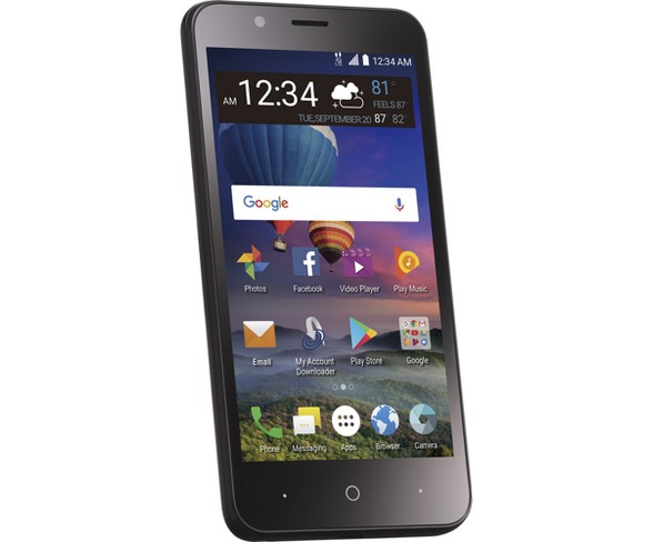 Buy Tracfone Prepaid ZTE ZFive C LTE (16GB) - Black Online at