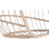 NAYSAYE Patio Swing Rattan Egg Hanging Chair with Wood Frame for Outdoor Garden Relaxation, Light Gray, 46.17"*30.17"*5.67" - 3 of 4