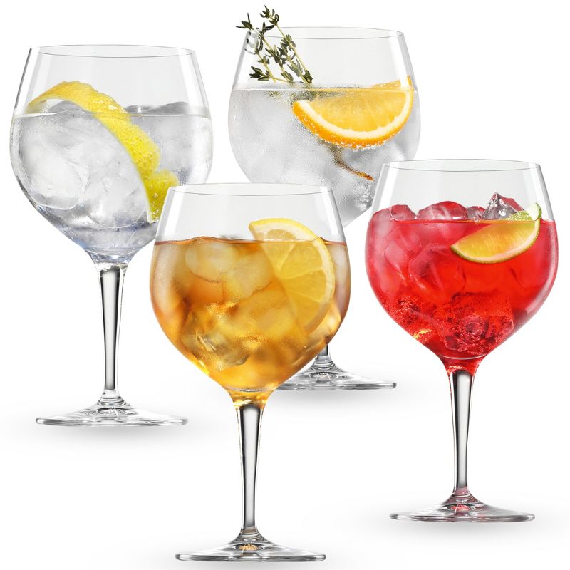 Spiegelau Special Gin and Tonic Glasses Set of 4 - Crystal, Modern Cocktail Glassware, Dishwasher Safe, Cocktail Glass Gift Set - 21 oz, Clear, 1 of 7