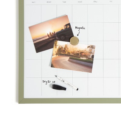 U Brands 17&#34;x22&#34; Modern Wall Organizer Dry Erase Calendar Forest Fog_7