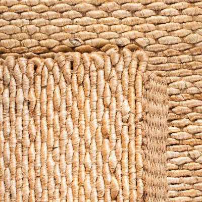 Natural Fiber Hand Woven Jute Area Rug 2'6" x 4'