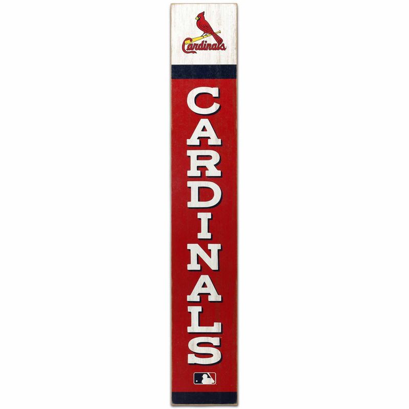 MLB St. Louis Cardinals Baseball Vertical Wood Sign Panel, 1 of 5