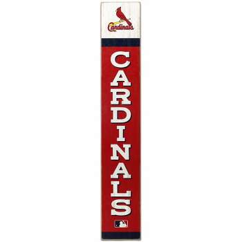 MLB St. Louis Cardinals Baseball Vertical Wood Sign Panel