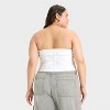 Women's Zip-Front Denim Tube Top - Wild Fable™ - 2 of 3