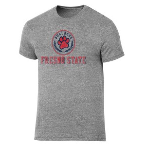 NCAA Fresno State Bulldogs Men's Gray Tri-Blend T-Shirt - 1 of 3