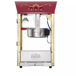 Great Northern Popcorn 8 Ounce Antique Style Popcorn Machine - Electric Countertop Popcorn Maker (Red)