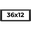 PosterPalooza | Panoramic Flat Black Picture Frame - UV Acrylic, Foam Board Backing, Hanging Hardware - 2 of 4