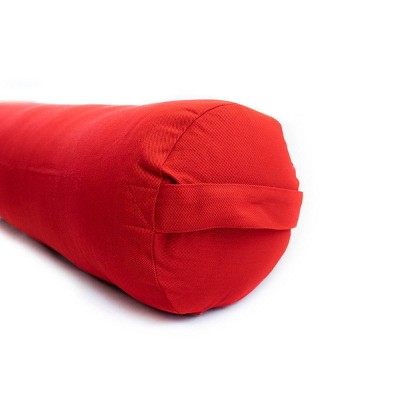 Yoga Direct Supportive Round Cotton Yoga Bolster - Red