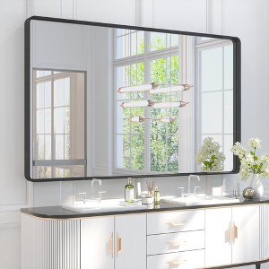 Keonjinn Framed Wall Mirror, Modern Rectangular Bathroom Vanity Mirror, Wall Mounted - 1 of 4