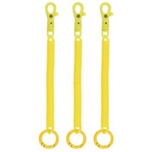 Unique Bargains Retractable Coil Springs Keychain 3 Pcs - 1 of 4
