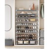 Shoe Rack with Shelves for Closet Entryway Shoe Organizer,Easy to Assemble Metal Shoe Storage Shelf,Black - 2 of 4
