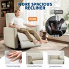 360° Swivel Rocking Recliner Chair, Glider Rocking Chair, Upholstered Faux Leather Recliner, Manual Recliner Chair with Lumbar Support - 4 of 4