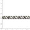 Black Bow Jewelry Men's 7.5mm Stainless Steel Heavy Flat Curb Chain Bracelet, 8 Inch - image 2 of 4