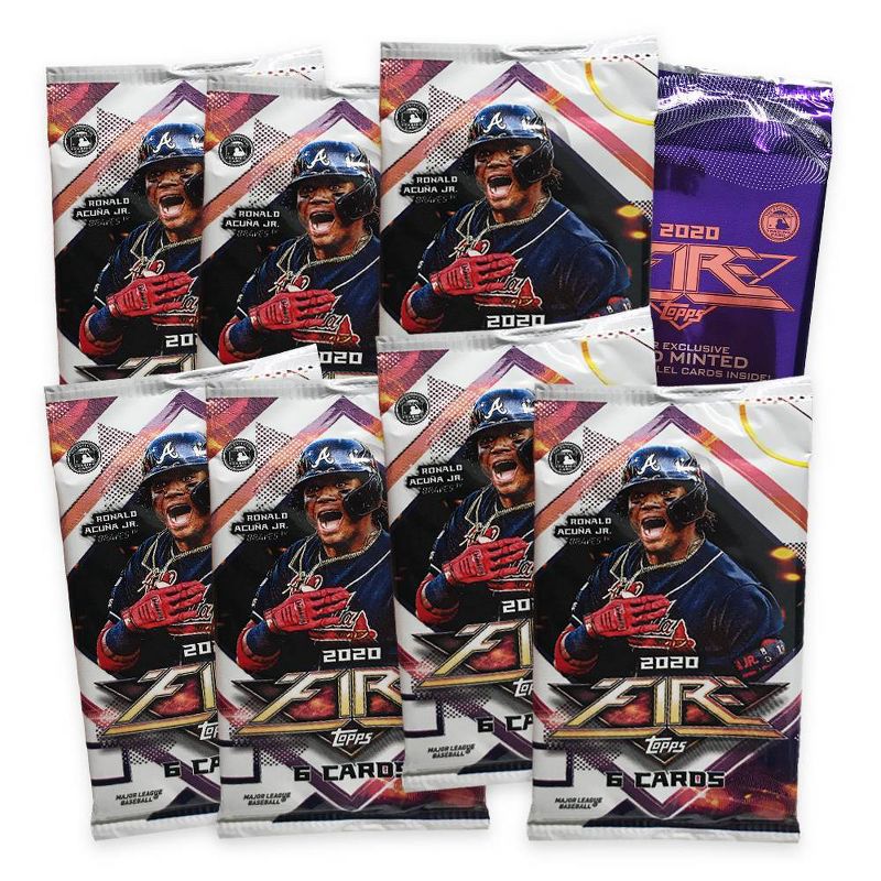 2020 Topps MLB Fire Baseball Trading Card Blaster Box, 3 of 4