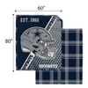 NFL Dallas Cowboys Gradient Helmet Double Sided Ultra Cozy Blanket - 2 of 3