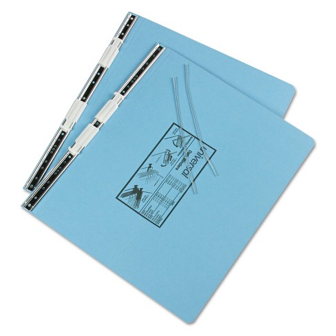 Sold As 1 Each Top and Bottom Loading Binder Expandable for Various Sized Projects. Pressboard Hanging Data Binder ACCO 14-7/8 x 11 Unburst Sheets Dark Blue 