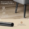 Storage Ottoman Bench, Mid-Century Modern Entryway Bedroom Bench for Bedroom, Entryway End, Synthetic Leather with Stitching, Loads 680 Lb - 4 of 4