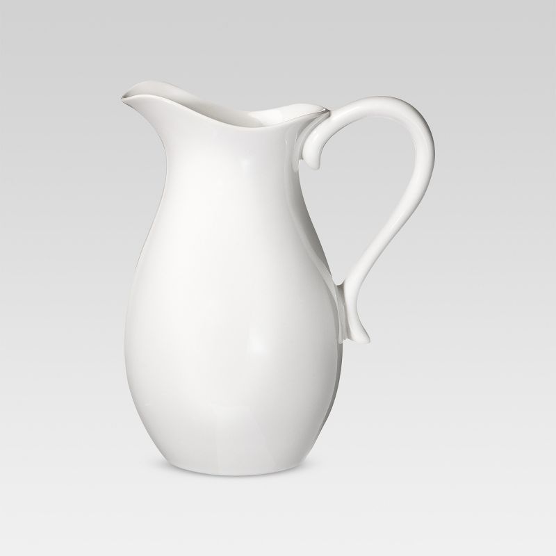 2.5L Porcelain Pitcher White - Threshold&#8482;, 1 of 18