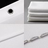 LunaLulinlk Black and White Tassel Shower Curtain Striped Shower Curtain - 3 of 4