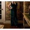 Women's emerald velvet tunic with belt - Jennafer Grace - image 3 of 4