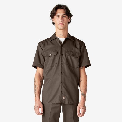 Dickies Short Sleeve Work Shirt, Mushroom (MR1), ,S