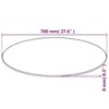 vidaXL Table Top Tempered Glass Round 27.6" - 4 of 4