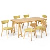 Christopher Knight Home Chazz Mid-Century Modern Fabric Upholstered 7 Piece Dining Set - 2 of 4