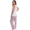 Just Love Womens Tank & Pant Cute Pajama Set - Ribbed PJ Sets Sleepwear Loungewear - 2 of 3