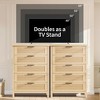 Large-Capacity Grooved Five-Drawer Chest Spacious Clothing Storage Cabinet Ideal for Bedrooms and Hallways TV Cabinet - 2 of 4