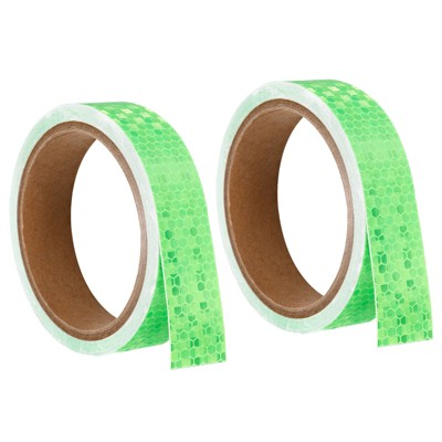 Unique Bargains Waterproof Adhesive High Visibility Safety Reflective Tape 2 Pcs