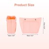 Unique Bargains Portable Makeup Bags and Organizers Encrypted Felt Purse Insert 6.7 x 3.9 x 6.3 Inch - 2 of 4