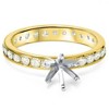 Pompeii3 1 1/2ct Diamond Eternity Engagement Setting 14K Yellow Gold - 2 of 4
