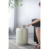 Kumasinova 14x14x18" Decorative End Table with Striped Pattern,2-In-1 Garden Stools for Living Room,Premium MDF Side Table,Art Decor,Cream/White - 2 of 4