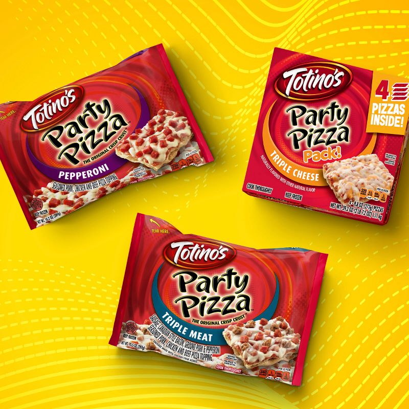 Totino's Triple Meat Party Frozen Pizza - 10.5oz, 6 of 13