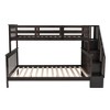 Whisen Twin-Over-Full Bunk Bed & Bed Frame with Stairway, Storage and Guard Rail - 4 of 4