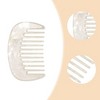 Unique Bargains Anti-Static Pocket Size Wide Tooth for Thick Curly Hair Detangling Comb 1 Pc - 3 of 4