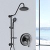 ALEXOUN Shower Head with Handheld Shower System with 8" Rain Shower Head (Rough-in Valve Included) - 4 of 4