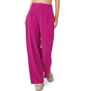 Women's High Waisted Pants Wear to Work Casual Sport Wide Leg Trousers for Women - 1 of 4