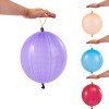 SYNCFUN 36 Pcs Punch Balloons, Punching Balloons, Party Favors for Kids 8-12, Assorted Colors with Rubber Band Handle for Birthday Party Favors - 2 of 4