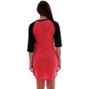 Just Love 100% Cotton Sleep Dress for Women Baseball Sleeve Nightshirt - 3 of 3
