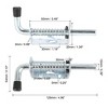 Unique Bargains Car Trailer Galvanized Spring Loaded Latch Lock Pin Barrel Bolt 4.96" 4pcs - 2 of 4