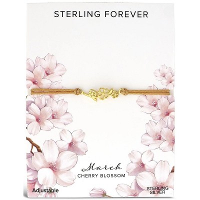 SHINE by Sterling Forever Sterling Silver Birth Flower Bolo Bracelet