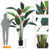 Bird of Paradise Artificial Bird of Paradise Plant 6FT(72in) Fake Palm Tree  with 14 Trunks Faux Leaves - 2 of 4