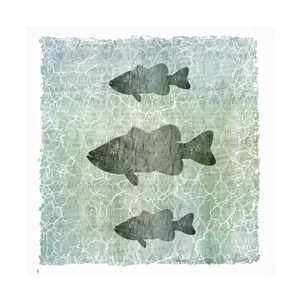 Trademark Fine Art -LightBoxJournal 'Life Is Better At The Lake Bass' Canvas Art - 1 of 4