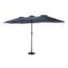 CAVINAS 14.8FT Patio Umbrella with Convenient Crank,Double Sided Outdoor Umbrella for Backyard,Poolside,Deck,Base Not Included - 2 of 4