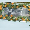 Unique Bargains Artificial Flowers Hanging Vine Rose Vine Garland 90.6" Orange 2 Pcs - 3 of 4