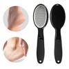 Unique Bargains ABS Stainless Steel 304 TPR Removes Dead Skin Foot File Black 1 Set - 2 of 4